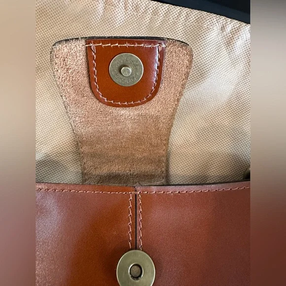 ✨LIKE NEW✨Patricia Nash Rienzo Satchel -Heritage British Tan LEATHER - Picture 11 of 16